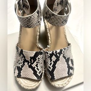 Marc Fisher Snakeskin Wedge Sandal